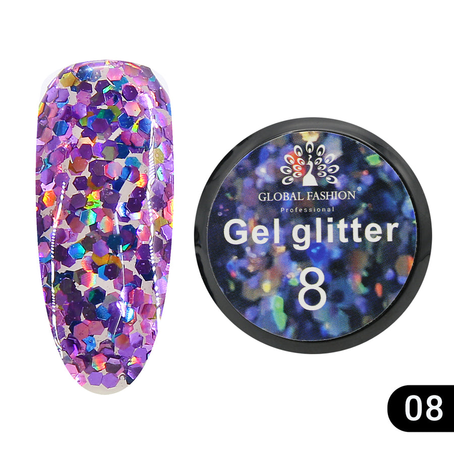 Glitter Gēls #8 Global Fashion 5gr